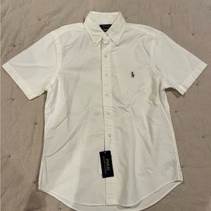 Polo Ralph Lauren White short Sleeve button Up